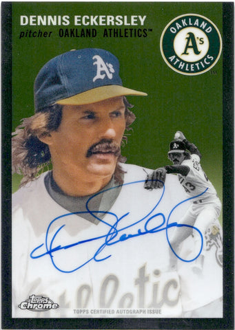 2023 Dennis Eckersley Topps Chrome Platinum Anniversary AUTOGRAPH AUTO #CPA-DE Oakland Athletics