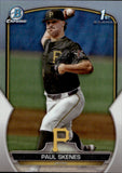 2023 Paul Skenes Bowman Draft Chrome 1ST BOWMAN REFRACTOR ROOKIE RC #BDC-14 Pittsburgh Pirates