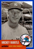 2007 Mickey Mantle Topps Chrome THE MICKEY MANTLE STORY BLUE REFRACTOR 92/100 #MMS29 New York Yankees