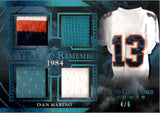 2020 Dan Marino Leaf In The Game Used A YEAR TO REMEMBER GAME-USED MEMORABILIA 4/6 JERSEY PATCH #AYR-08 Miami Dolphins