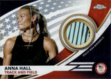 2024 Anna Hall Topps Chrome U.S. Olympic TEAM USA MEMORABILIA PIECES #USA-AH United States Olympic Track and Field