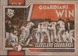 2026 Topps SERIES TWO CLEVELAND GUARDIANS WOOD PARALLEL 9/25 #492