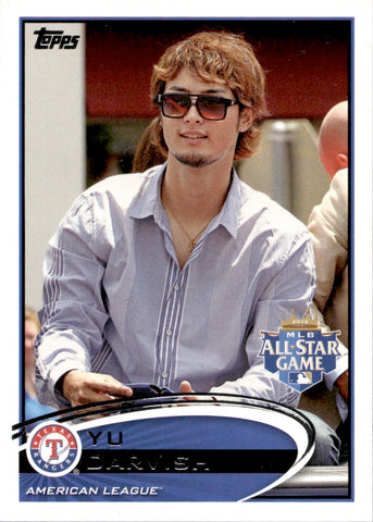 2012 Yu Darvish Topps Update MLB ALL-STAR GAME SP PHOTO VARIATION #US162 Texas Rangers American League