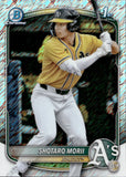 2025 Shotaro Morii Bowman Chrome Prospects 1ST BOWMAN SHIMMER REFRACTOR #BCP-170 Oakland A's