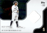 2023 Julio Rodriguez Topps X J-ROD PLAYER-WORN MEMORABILIA JERSEY 13/199 #JR5-R Seattle Mariners