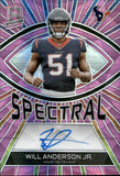 2023 Will Anderson Jr. Panini Spectra SPECTRAL NEON PINK PRIZM ROOKIE AUTOGRAPH 1/15 RC AUTO #SS-WAJ Houston Texans