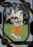 2024 Bo Nix Panini Select CLUB LEVEL SIVER PRIZM DIES-CUT ROOKIE RC #221 Denver Broncos