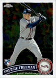 2011 Freddie Freeman Topps Chrome ROOKIE RC #173 Atlanta Braves 2