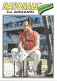 2026 CJ Abrams Topps Heritage IMAGE VARIATION #349 Washington Nationals