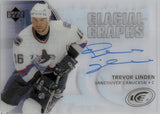 2005-06 Trevor Linden Upper Deck Ice GLACIAL GRAPHS AUTOGRAPH AUTO #GG-TL Vancouver Canucks