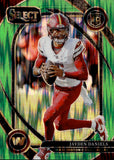 2024 Jayden Daniels Panini Select CLUB LEVEL GREEN SHOCK PRIZM ROOKIE 132/499 RC #217 Washington Commanders