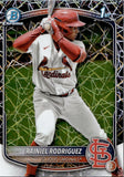 2025 Rainiel Rodriguez Bowman Chrome Prospects 1ST BOWMAN LASER REFRACTOR #BCP-200 St. Louis Cardinals 3