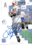 1999 Frank Wycheck Upper Deck SP Signature Edition AUTOGRAPH AUTO #FW Houston Oilers