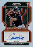 2022 Connor Wong Panini Prizm ROOKIE HOLO SILVER AUTO AUTOGRAPH RC #RA-WG Boston Red Sox