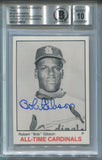 1983 Bob Gibson TCMA Cardinals Greats BAS AUTHENTIC 10 AUTO AUTOGRAPH #8 St. Louis Cardinals HOF 8514
