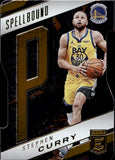 2020-21 Stephen Curry Panini Donruss Elite SPELLBOUND ORANGE DIE-CUT "P" #23 Golden State Warriors
