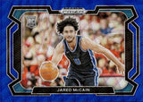 2024 Jared McCain Panini Prizm Draft Picks BLUE WAVE PRIZM ROOKIE 131/249 RC #35 Philadelphia 76ers Duke Blue Devils