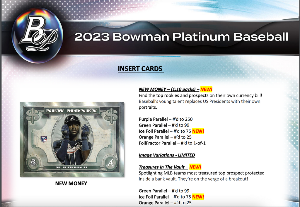 2023 Bowman Platinum Baseball, Monster Mega Box