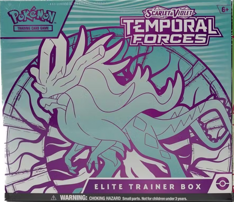 Pokemon Scarlet & Violet Temporal Forces, Elite Trainer Box ETB (RANDOM)