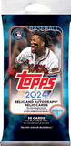 2024 Topps Series 1 Baseball, 108 Jumbo Value Fat Pack Case
