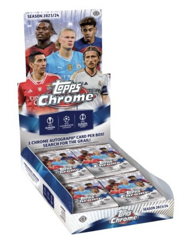 2023-24 Topps UEFA Club Competitions Chrome Soccer, Hobby Box