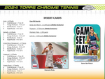 2024 Topps Chrome Tennis Hobby, Pack