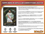 2023-24 Topps UEFA Club Competitions Merlin Chrome Soccer Hobby, 12 Box Case *RELEASES 9/20*