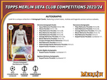 2023-24 Topps UEFA Club Competitions Merlin Chrome Soccer Hobby, Box