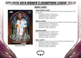 2023-24 Topps UEFA Women's Champions League Chrome Soccer, Hobby Box