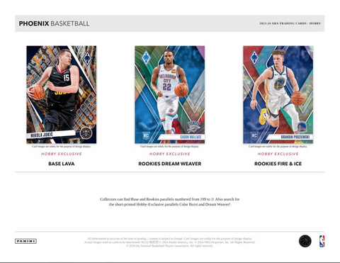 2023/24 Panini Phoenix Basketball Hobby, Pack *RELEASES 9/27*