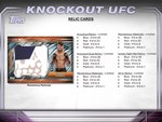 2024 Topps UFC Knockout Hobby, Mini-Box