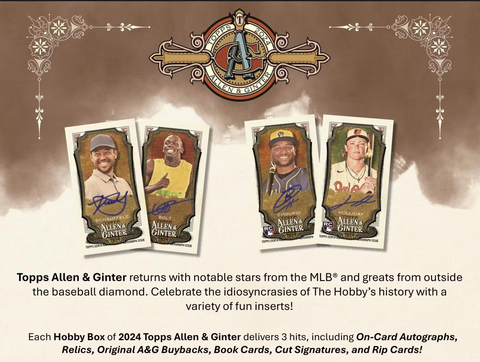 2024 Topps Allen & Ginter Baseball Hobby, Box *RELEASES 10/30*