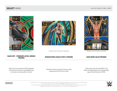 2024 Panini Select WWE Hobby, Pack *RELEASES 11/8*