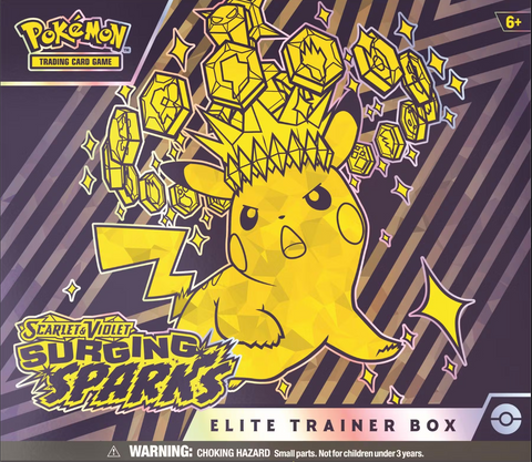 Pokemon Scarlet & Violet Surging Sparks, ETB Elite Trainer Box *RELEASES 11/8*