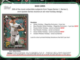 2024 Topps Holiday Baseball, 20 Mega Box Case *RELEASES 11/15*