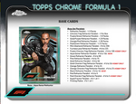 2024 Topps Chrome Formula 1 F1 Racing Hobby, Box *RELEASES 11/22*