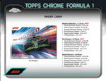 2024 Topps Chrome Formula 1 F1 Racing Hobby, Pack