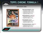 2024 Topps Chrome Formula 1 F1 Racing Hobby, 12 Box Case