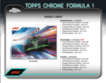 2024 Topps Chrome Formula 1 F1 Racing Qualifying Lap, 20 Box Case