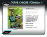 2024 Topps Chrome Formula 1 F1 Racing Qualifying Lap, 20 Box Case