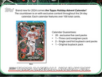 2024 Topps Holiday Baseball Mega Advent Calendar, Box