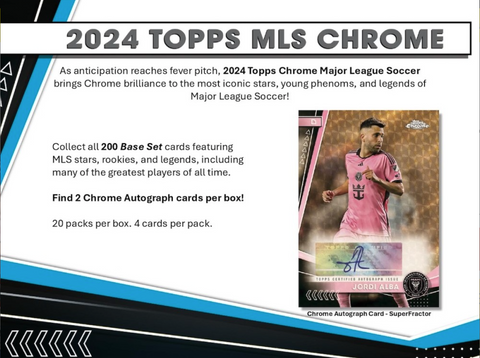 2024 Topps MLS Chrome Soccer Hobby, Pack *RELEASES 12/6*