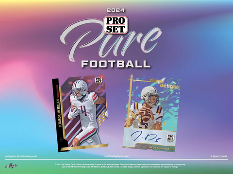 2024 Pro Set Pure Football Hobby, Box *RELEASES 12/27*