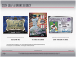 2024 Leaf A Bronx Legacy Baseball Series 2 Hobby, 10 Box Case *RELEASES 12/13*