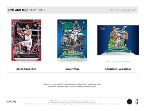 2023-24 Panini One & One Basketball Hobby, 10 Box Case *RELEASES 12/13*