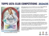 2024-25 Topps UEFA Club Competitions Soccer Hobby, 12 Box Case