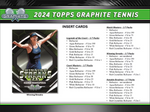 2024 Topps Graphite Tennis Hobby, Pack