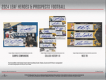 2024 Leaf Heroes & Prospects Football Jumbo, Pack