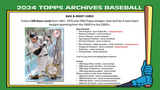 2024 Topps Archives Baseball, Blaster Box