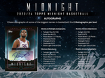 2023-24 Topps Midnight Basketball Hobby, 12 Box Case *RELEASES 2/27*